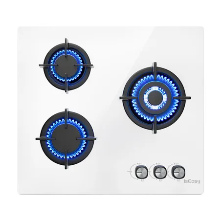 ISEASY MGBG-603 gas hob, 3 burners (white)